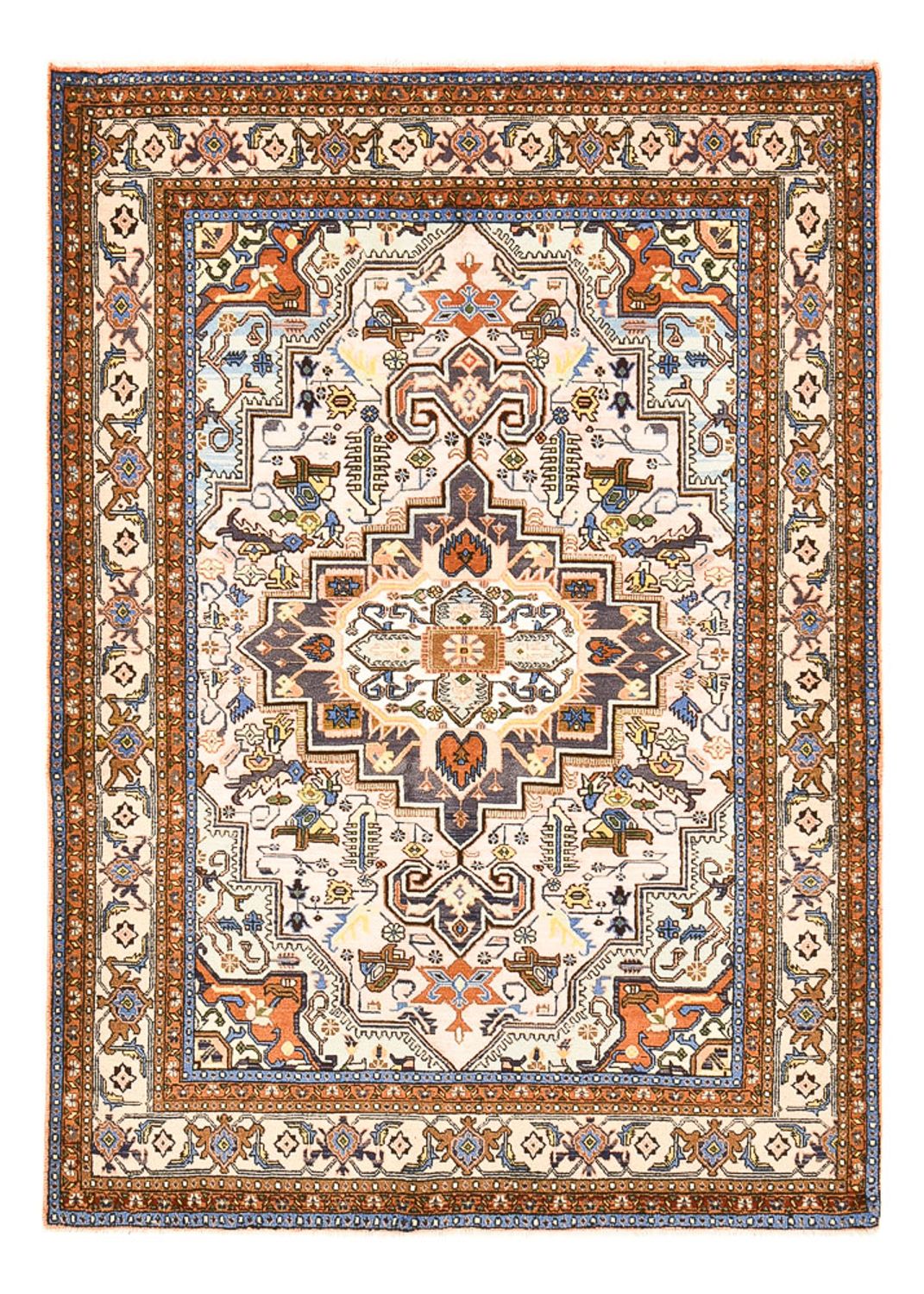 Persisk tæppe - Nomadisk - 193 x 140 cm - flerfarvet
