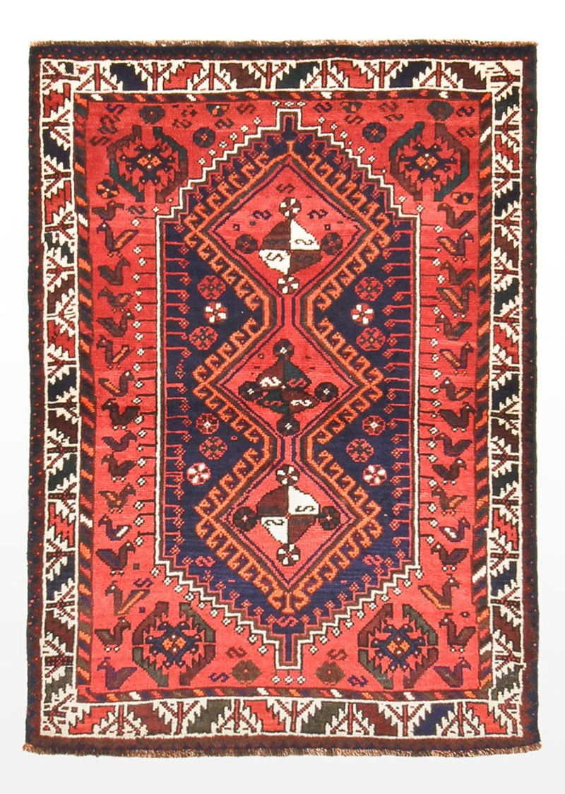 Persisk tæppe - Nomadisk - 163 x 112 cm - rød
