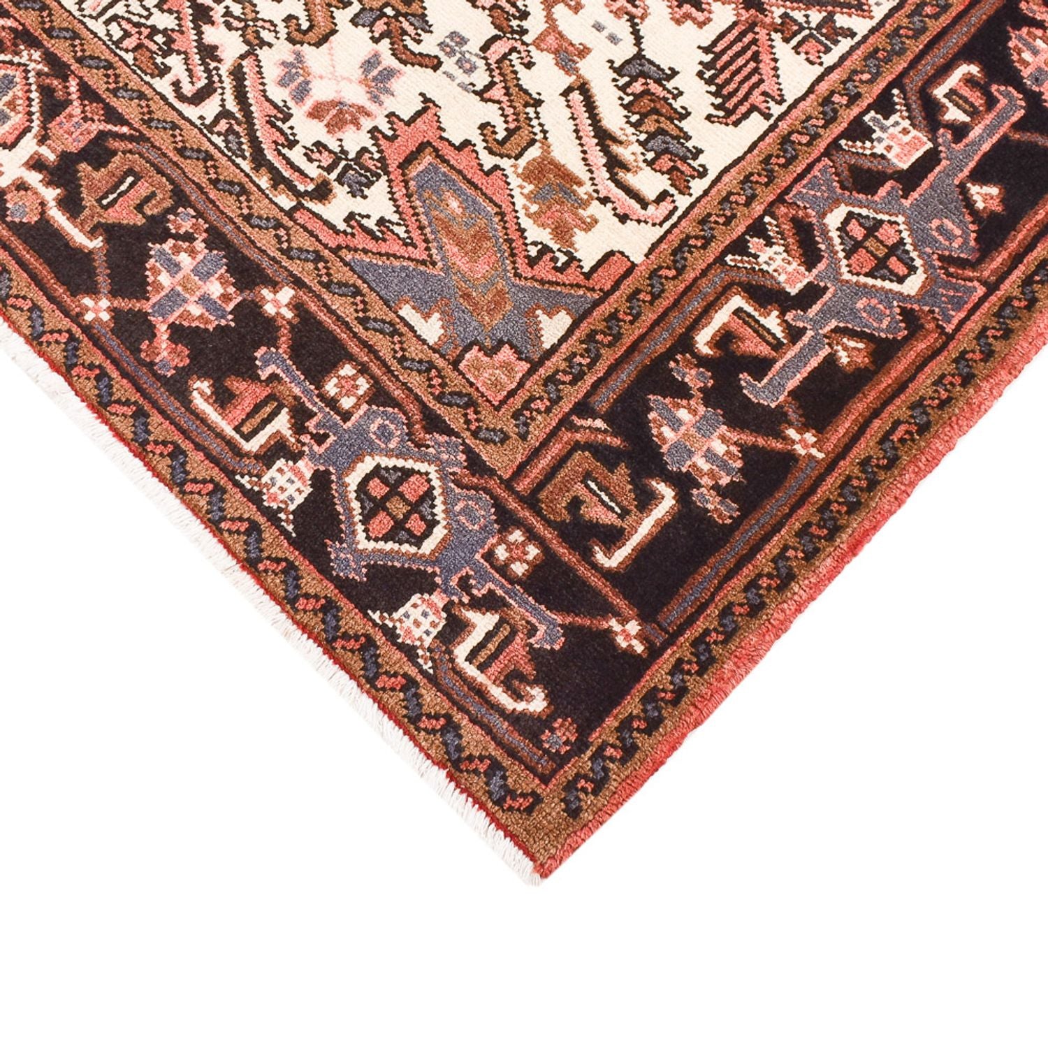 Persisk tæppe - Nomadisk - 205 x 156 cm - lysrød
