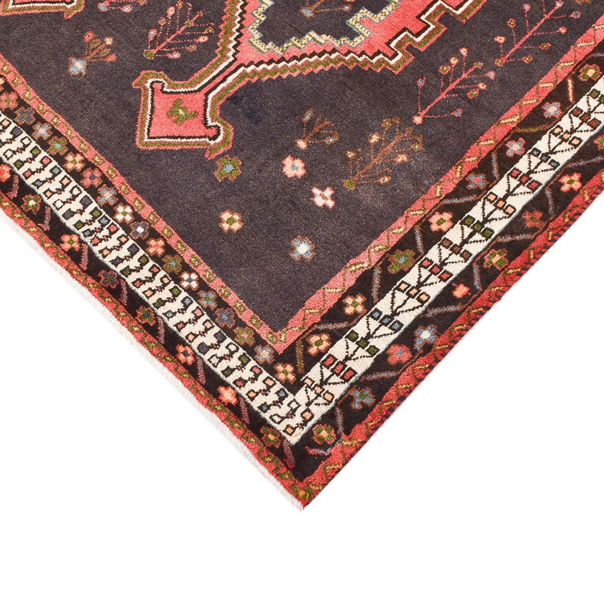 Persisk tæppe - Nomadisk - 237 x 169 cm - lysegrå