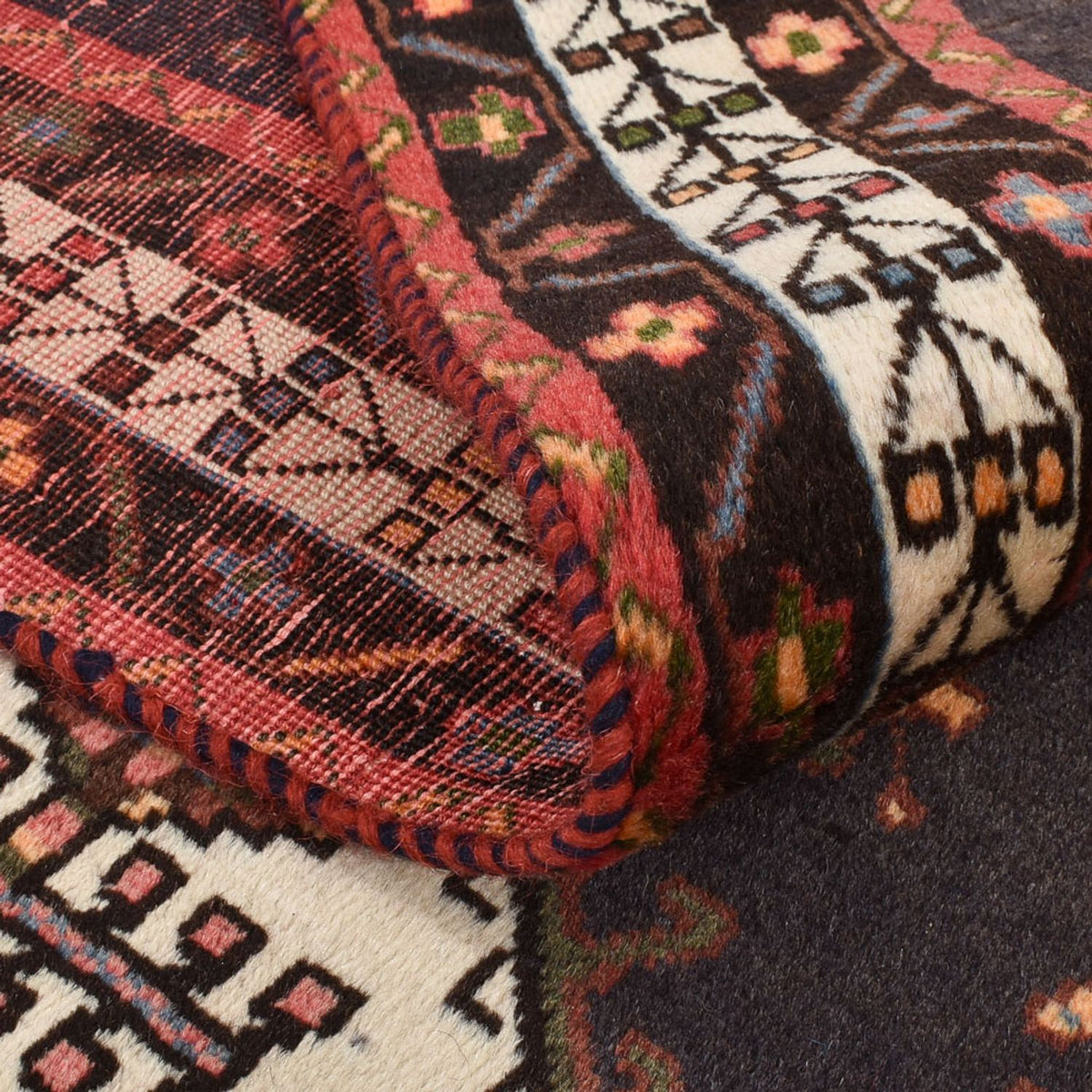 Persisk tæppe - Nomadisk - 237 x 169 cm - lysegrå