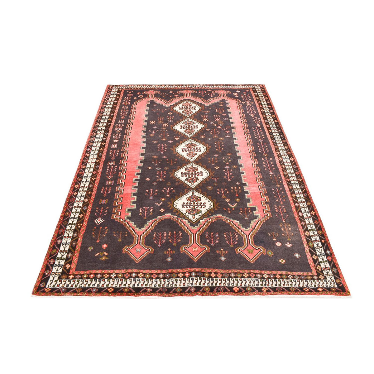 Persisk tæppe - Nomadisk - 237 x 169 cm - lysegrå