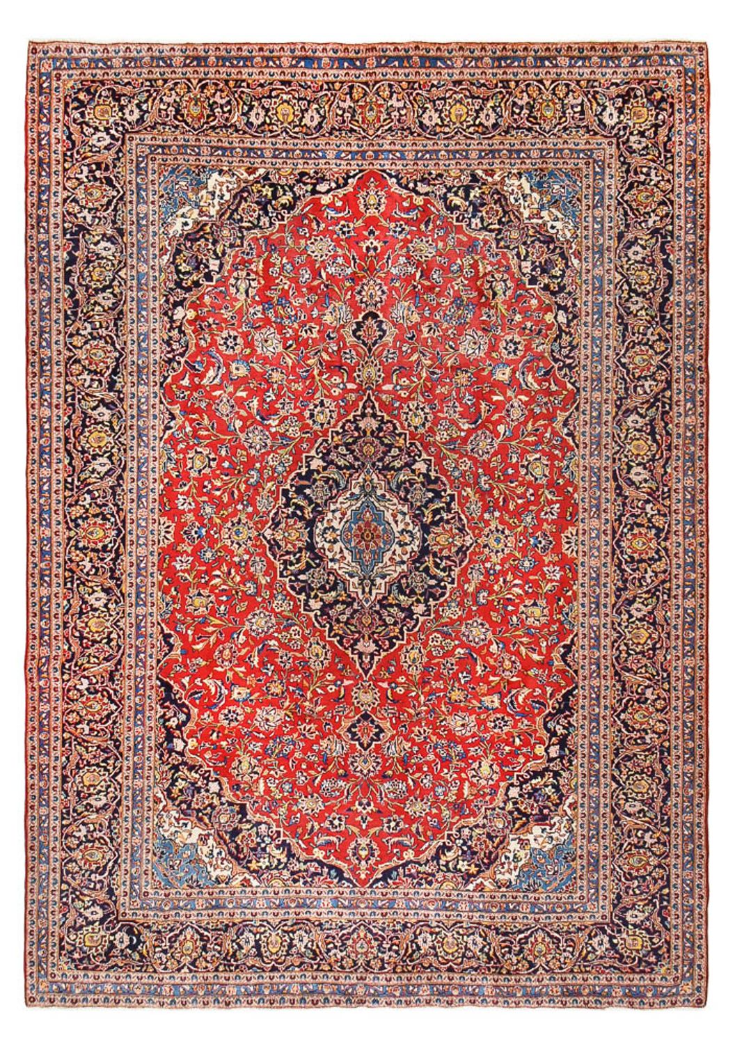 Persisk tæppe - Keshan - 411 x 293 cm - rød