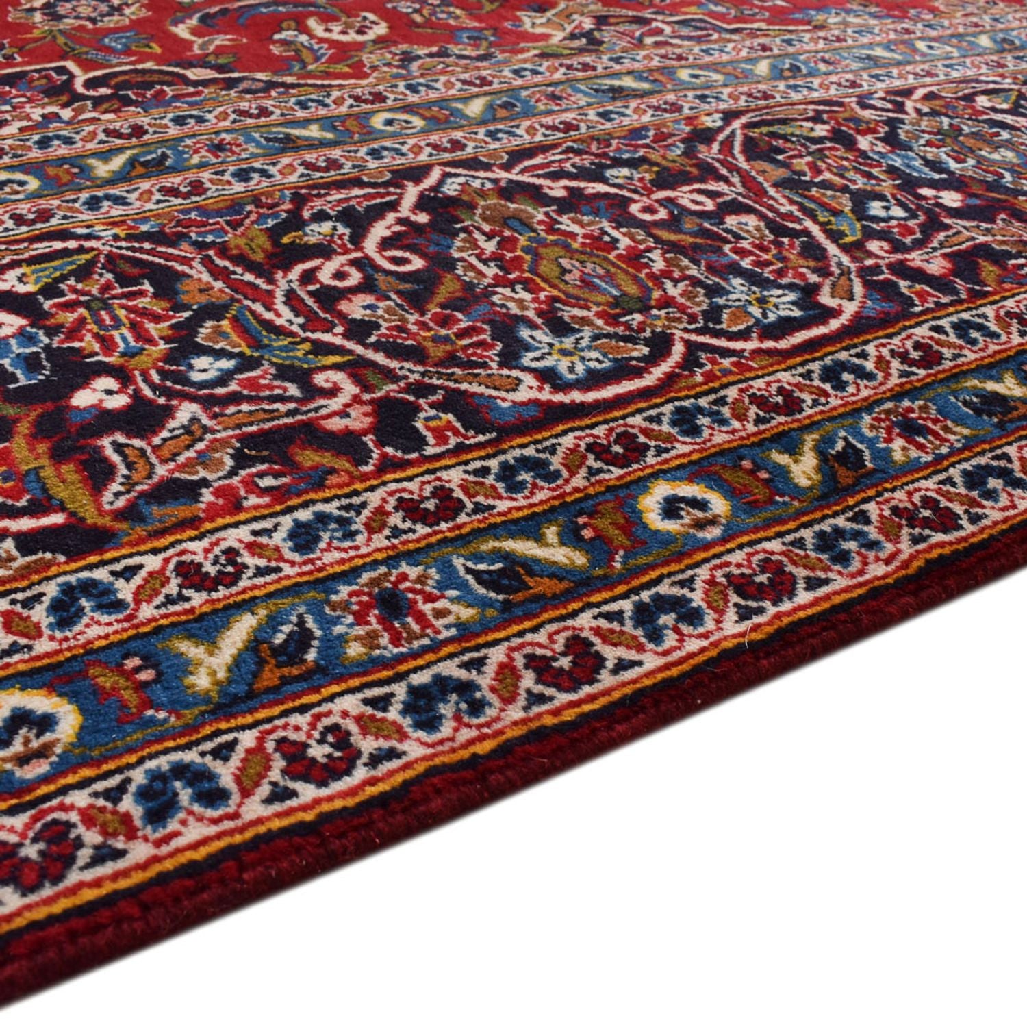 Persisk tæppe - Keshan - 395 x 288 cm - rød