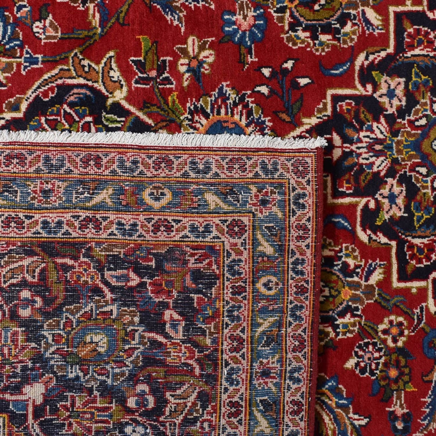 Persisk tæppe - Keshan - 395 x 288 cm - rød