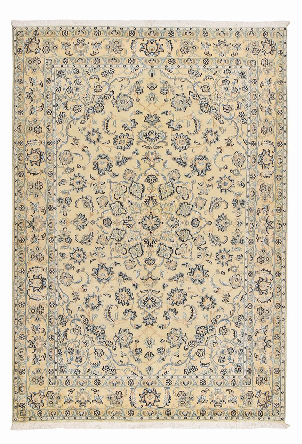 Persisk tæppe - Nain - 286 x 198 cm - sand