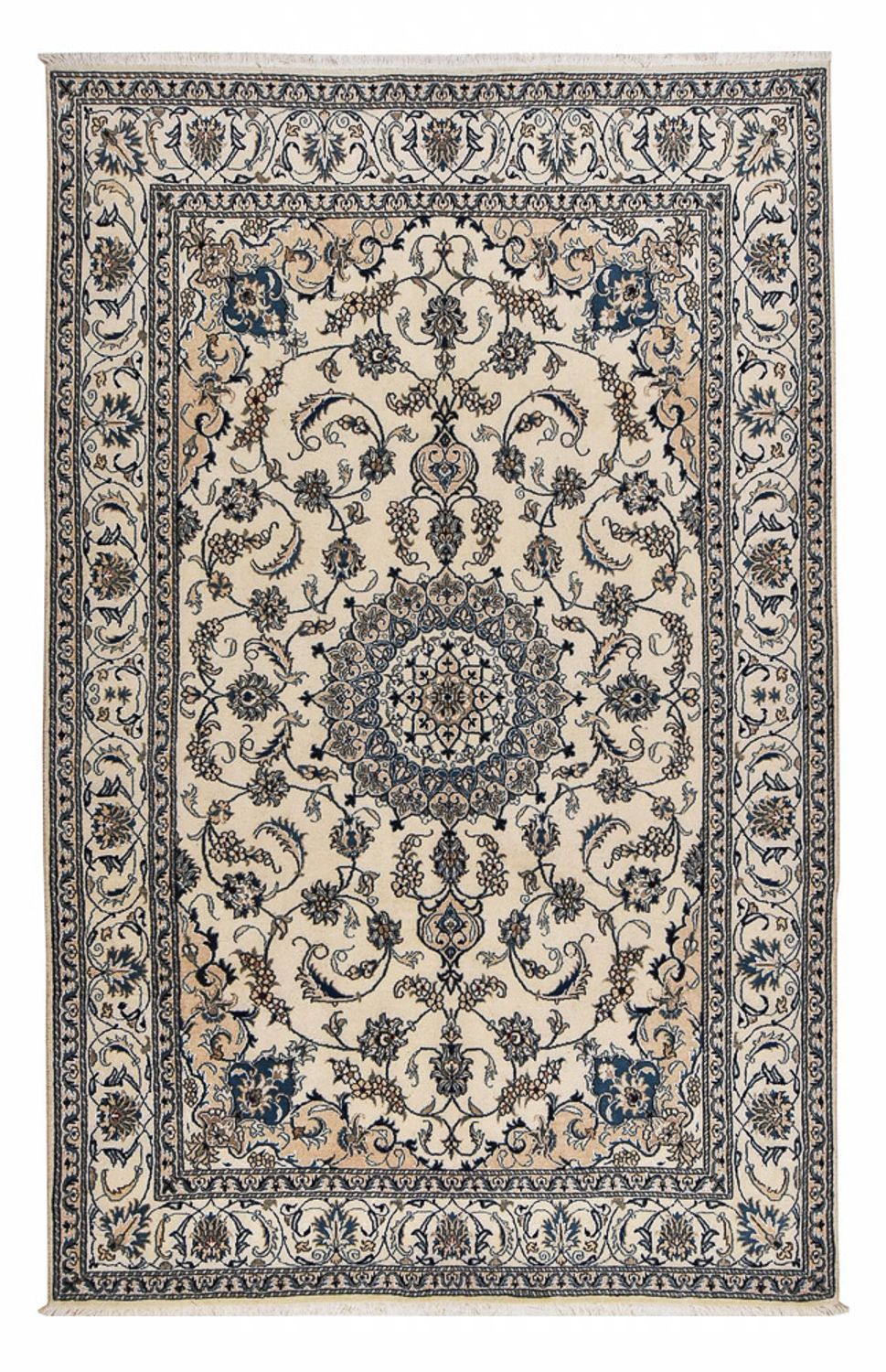 Persisk tæppe - Nain - 306 x 192 cm - beige