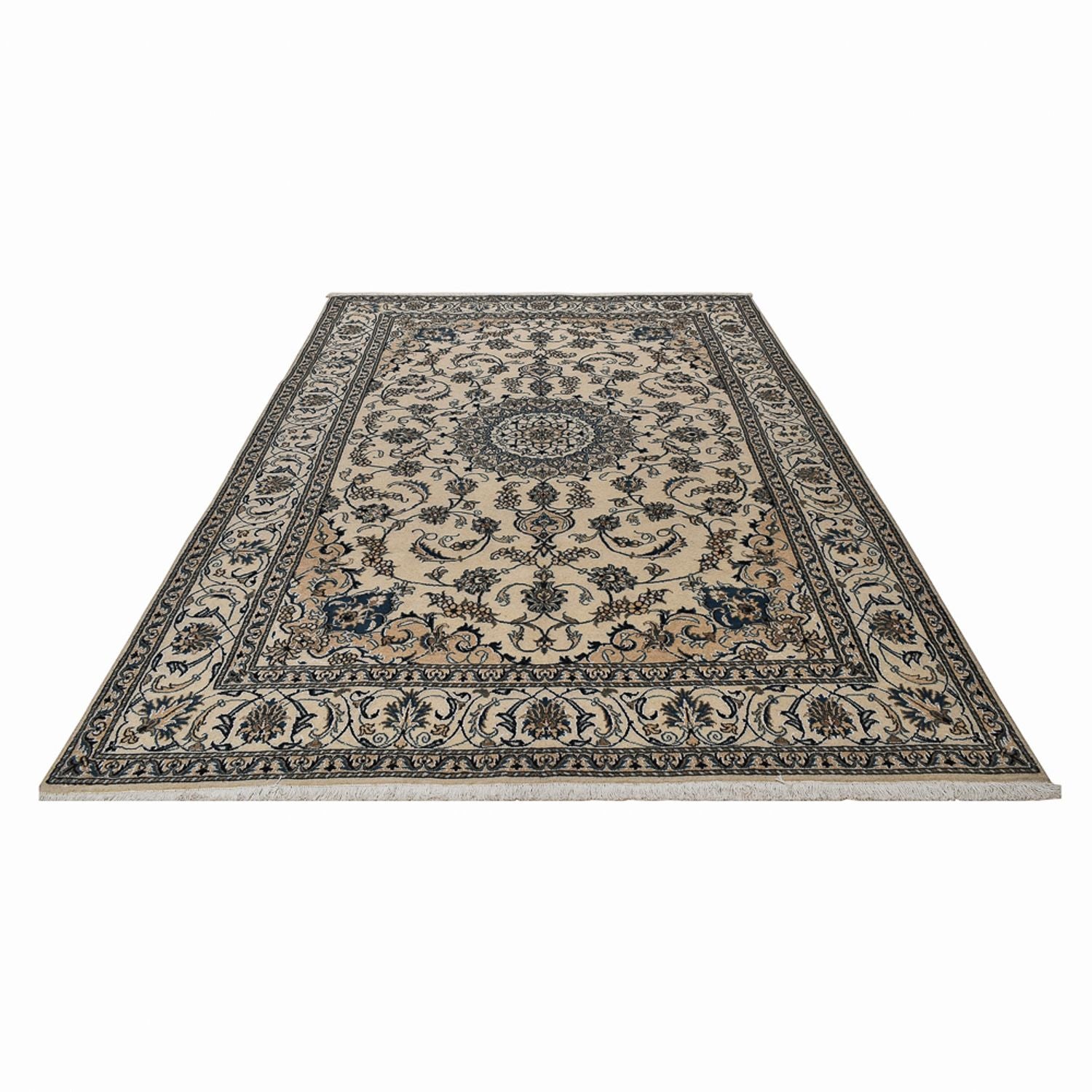 Persisk tæppe - Nain - 306 x 192 cm - beige