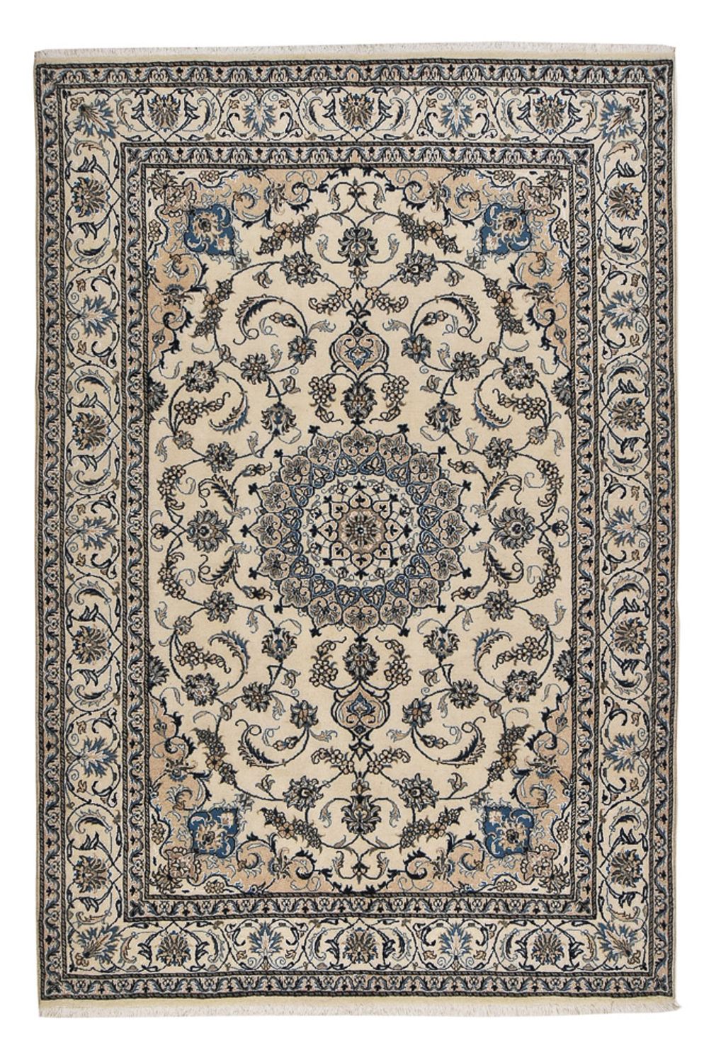 Persisk tæppe - Nain - 293 x 194 cm - beige