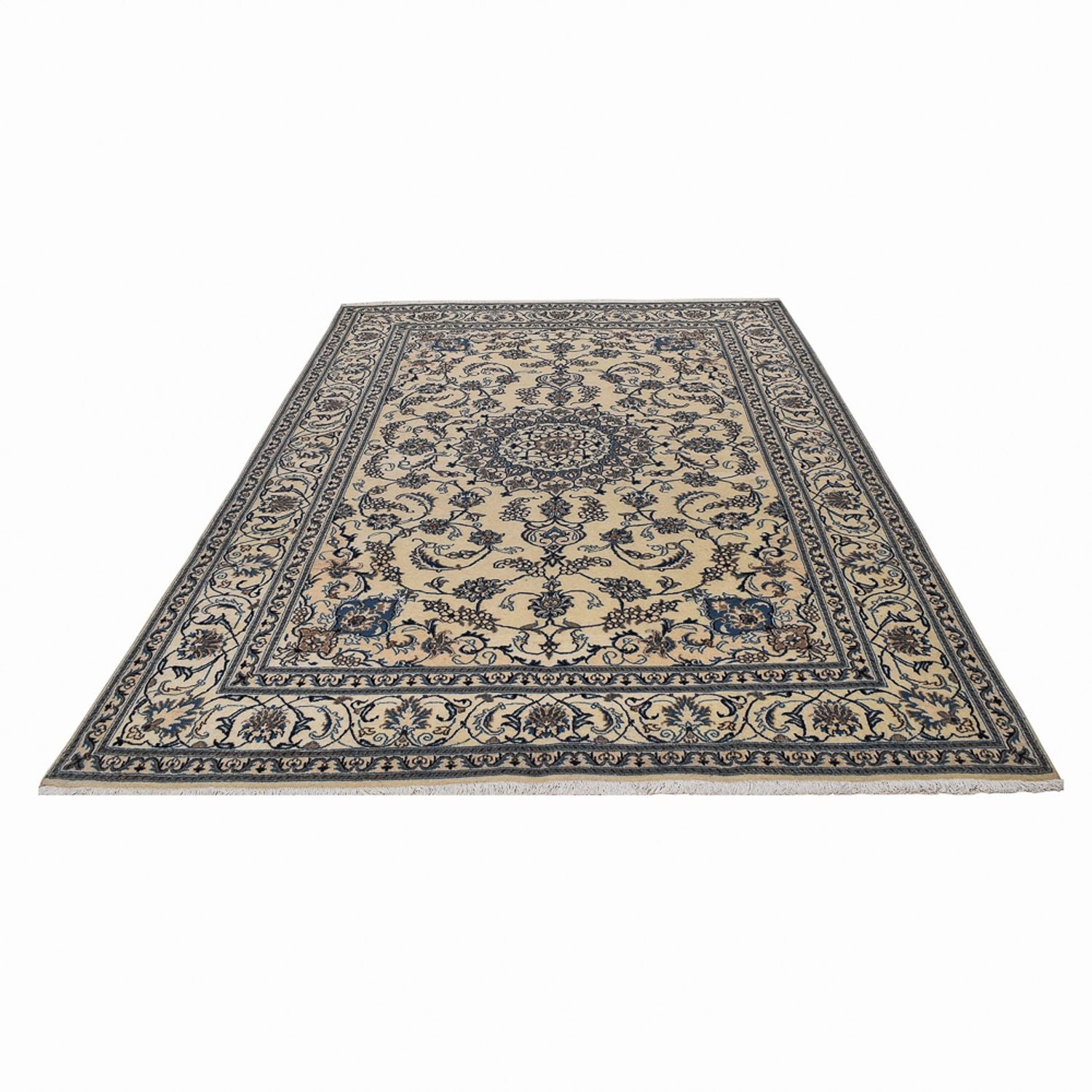 Persisk tæppe - Nain - 295 x 194 cm - beige