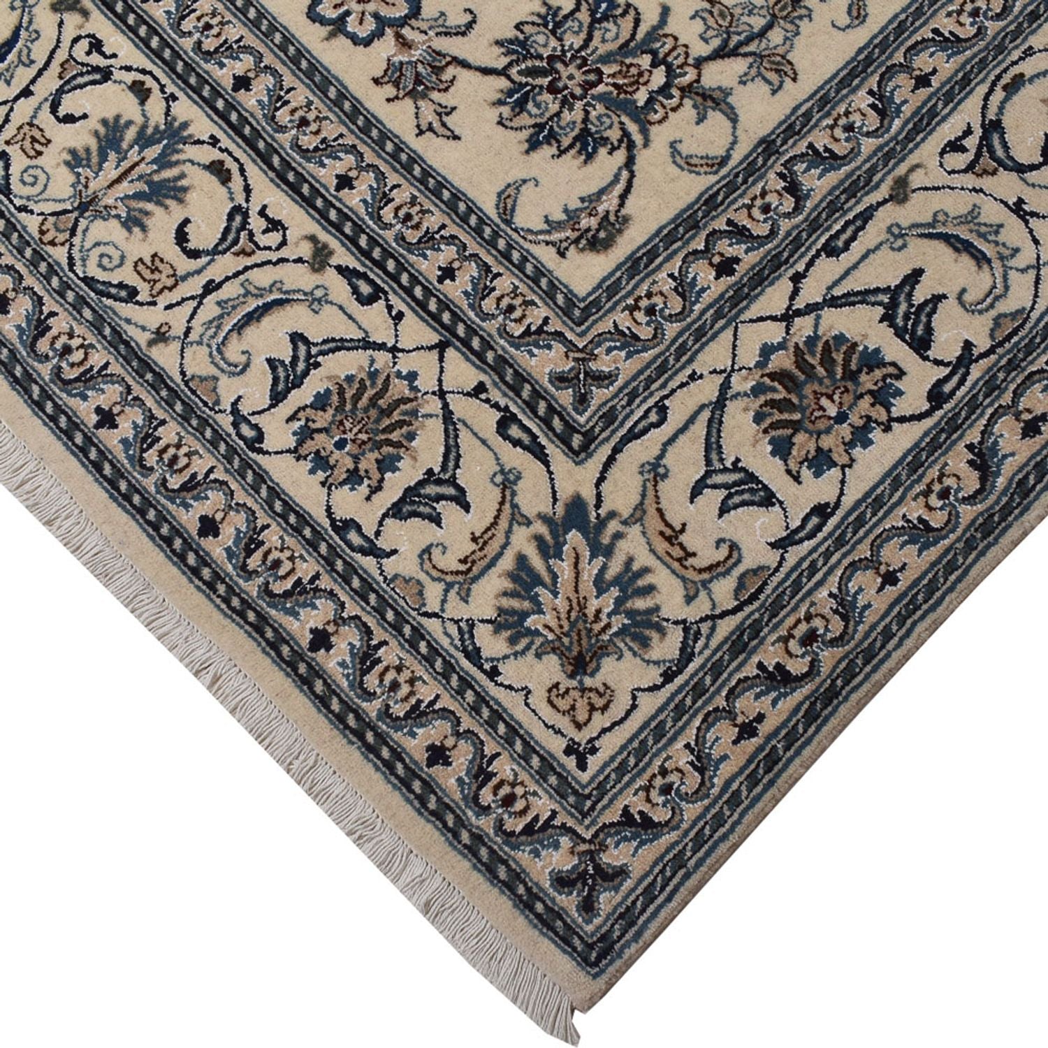 Persisk tæppe - Nain - 302 x 193 cm - beige
