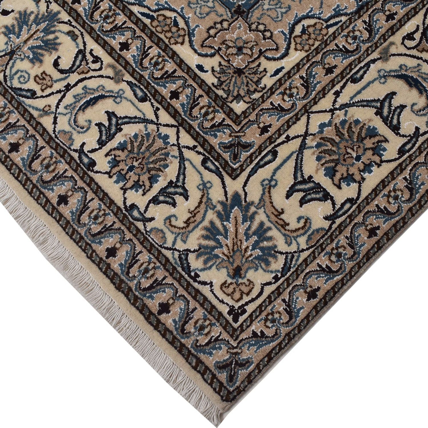 Persisk tæppe - Nain - 296 x 193 cm - beige