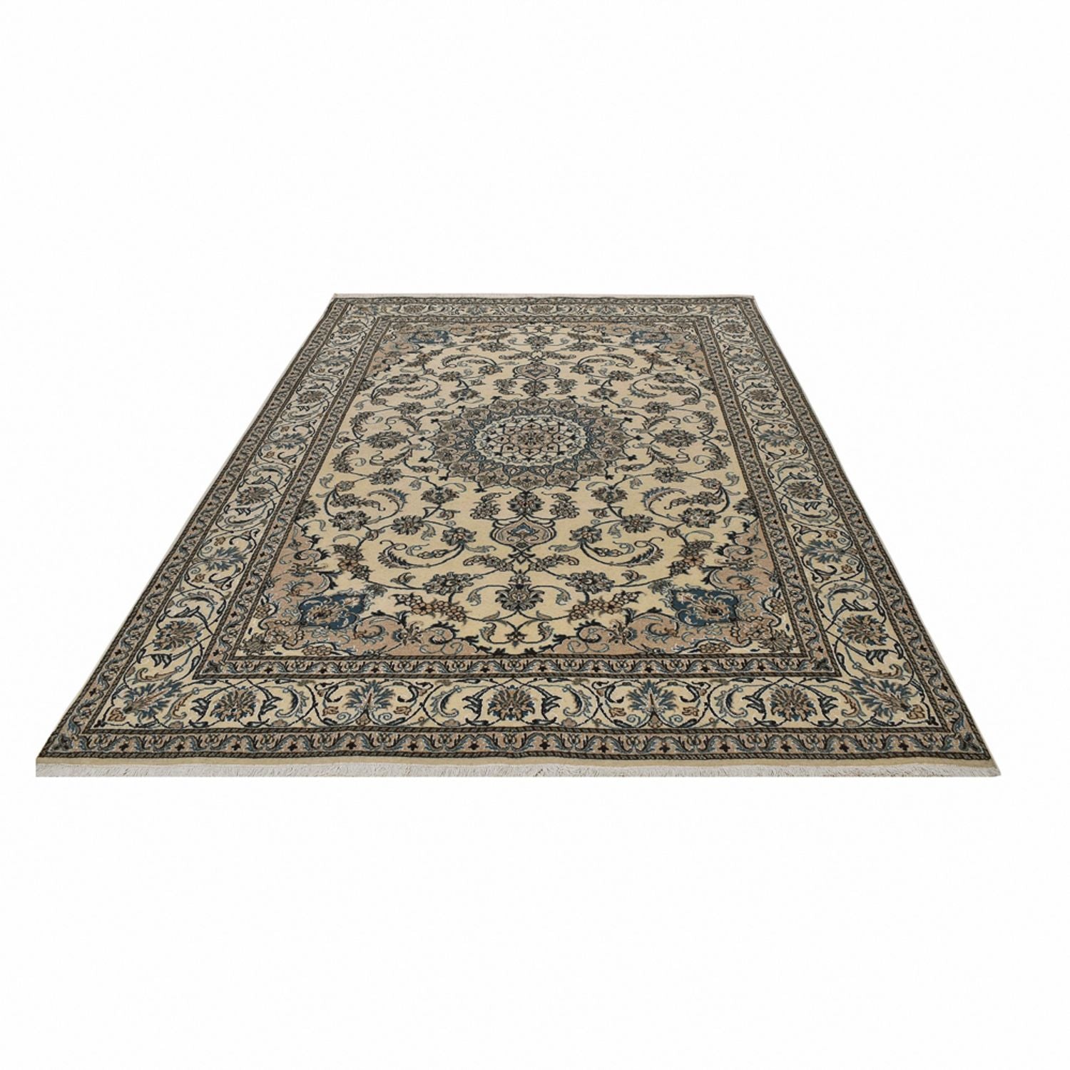Persisk tæppe - Nain - 296 x 193 cm - beige
