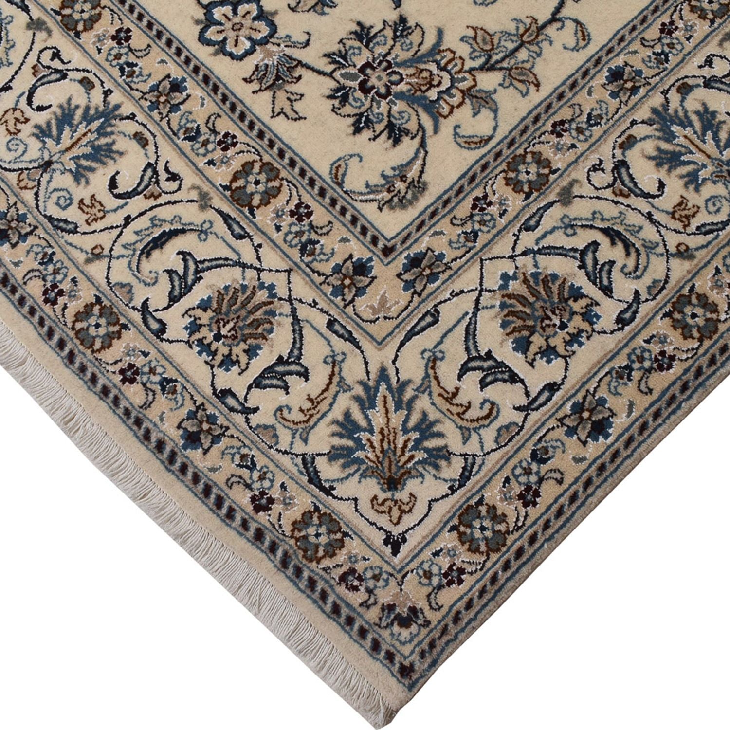 Persisk tæppe - Nain - 301 x 195 cm - beige