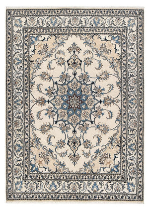 Persisk tæppe - Nain - 205 x 147 cm - creme