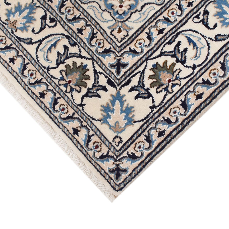 Persisk tæppe - Nain - 202 x 146 cm - creme