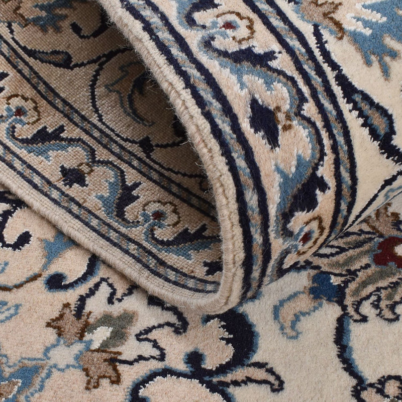 Persisk tæppe - Nain - 202 x 146 cm - creme