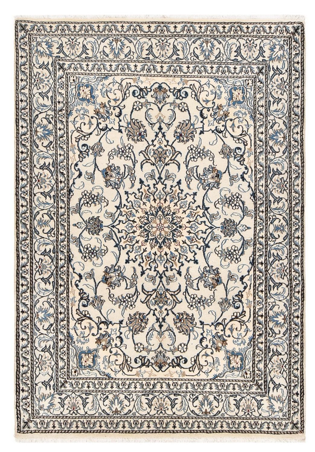 Persisk tæppe - Nain - 218 x 150 cm - creme
