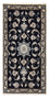 Persisk tæppe - Nain - 138 x 66 cm - mørkeblå