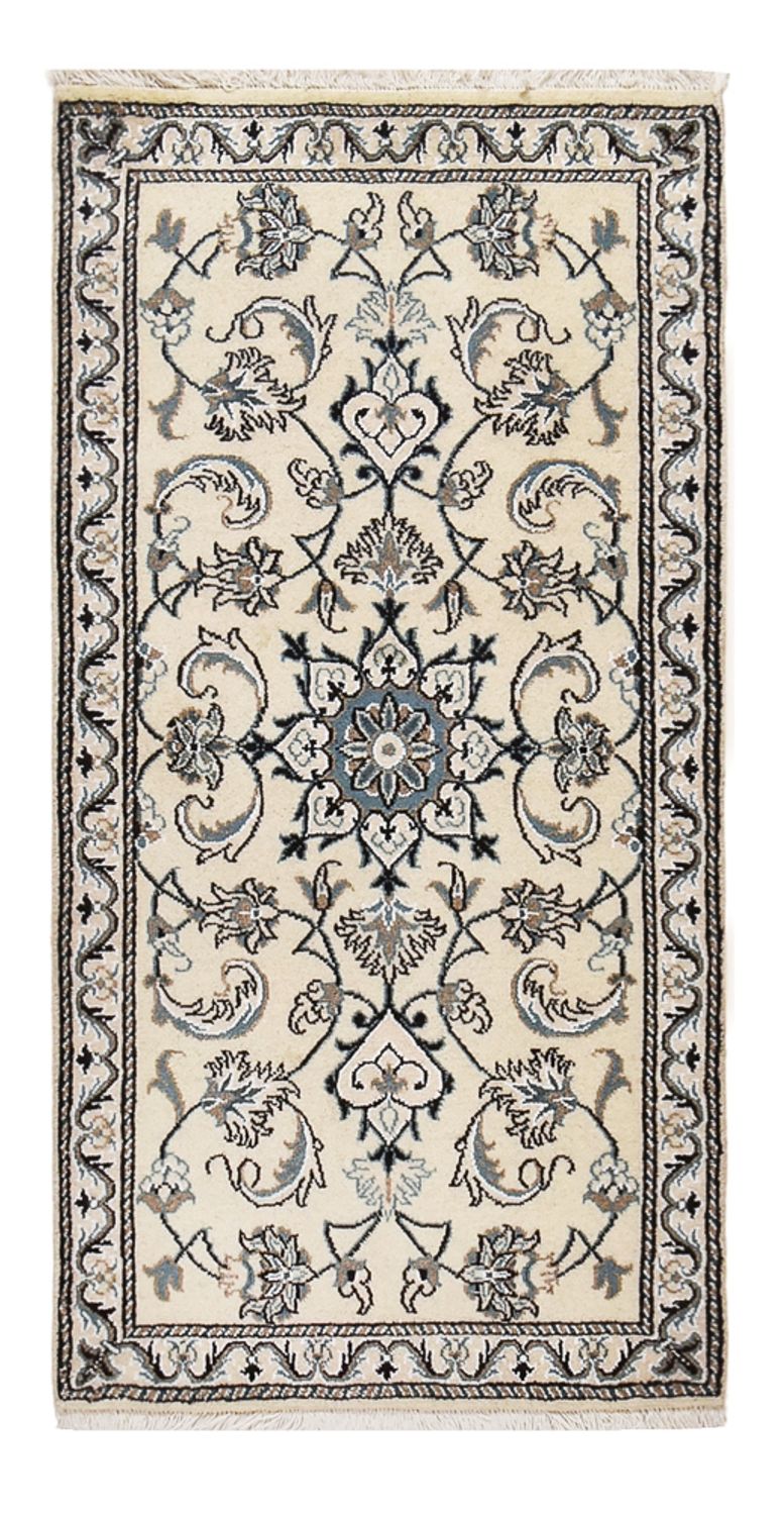 Persisk tæppe - Nain - 138 x 67 cm - creme
