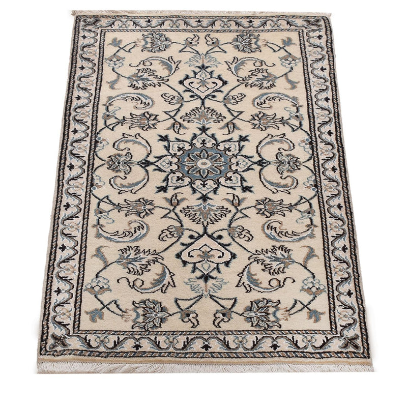Persisk tæppe - Nain - 138 x 67 cm - creme