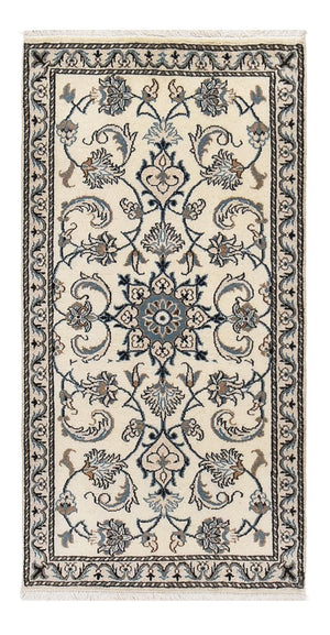 Persisk tæppe - Nain - 137 x 69 cm - creme