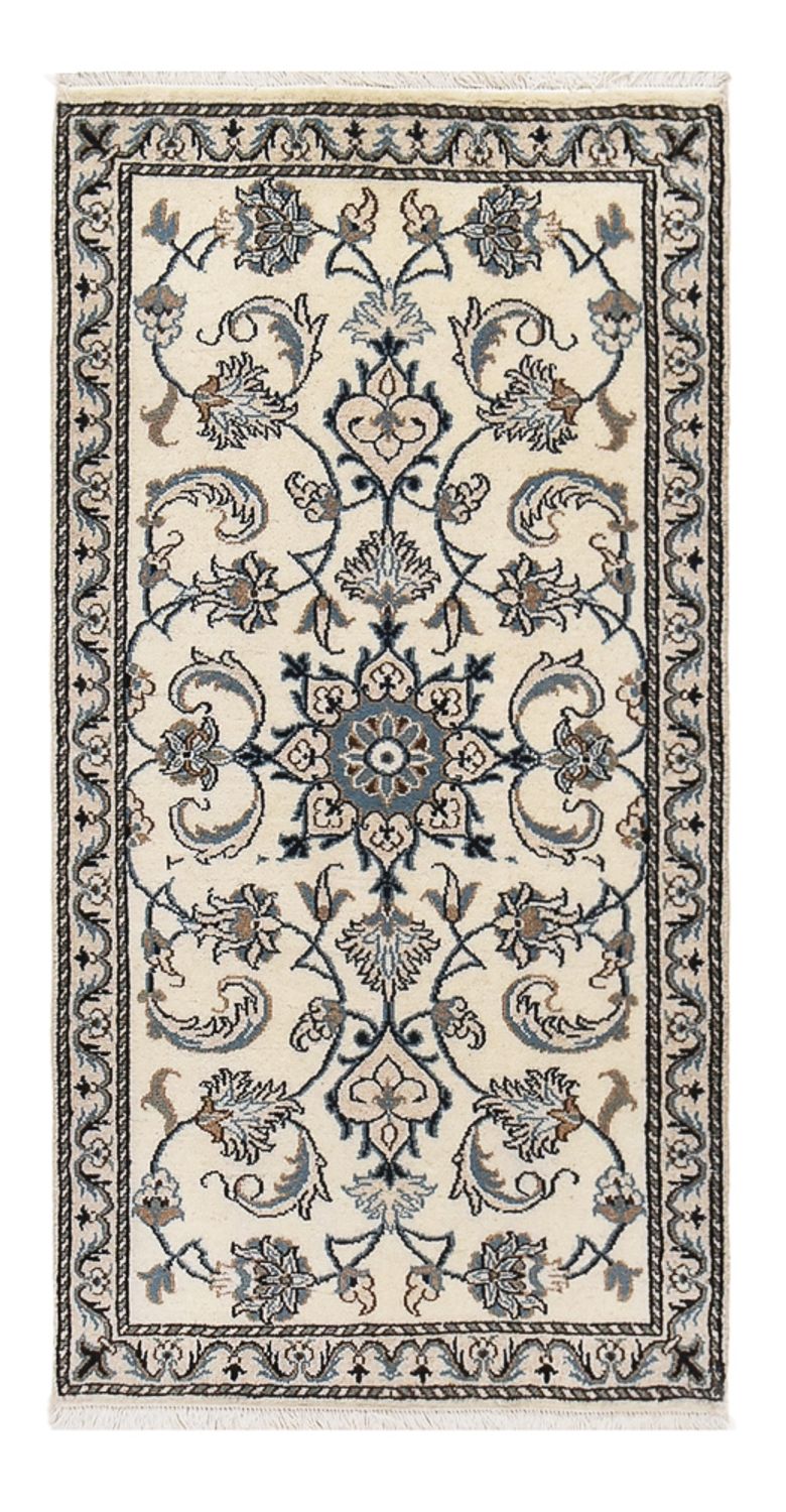 Persisk tæppe - Nain - 137 x 69 cm - creme