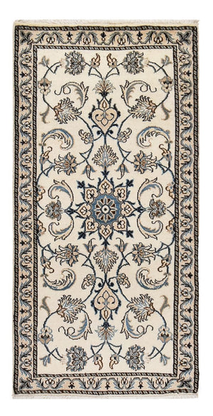 Persisk tæppe - Nain - 142 x 69 cm - creme