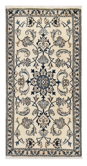 Persisk tæppe - Nain - 137 x 69 cm - creme
