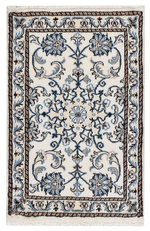 Persisk tæppe - Nain - 85 x 56 cm - creme