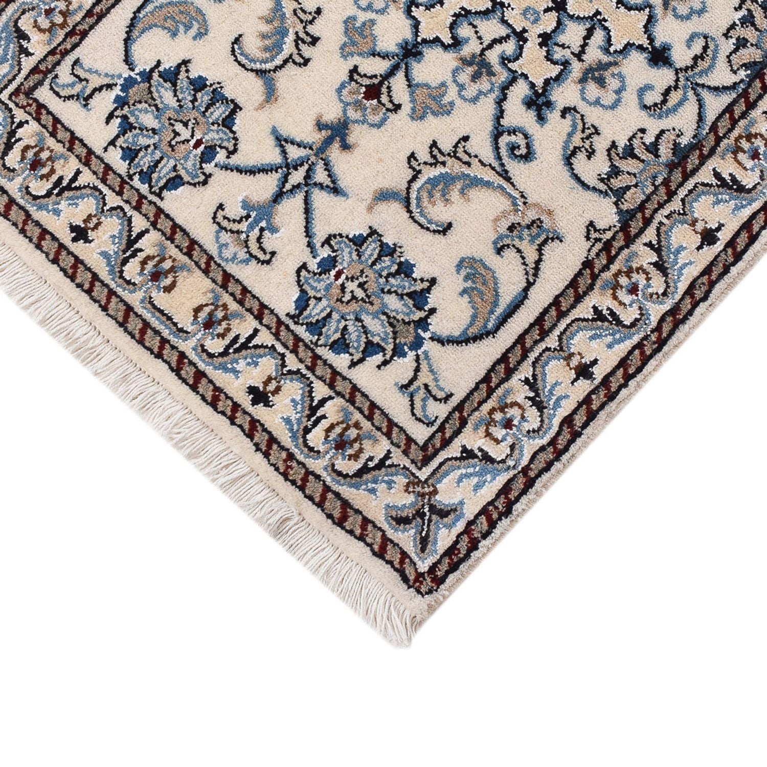 Persisk tæppe - Nain - 85 x 56 cm - creme