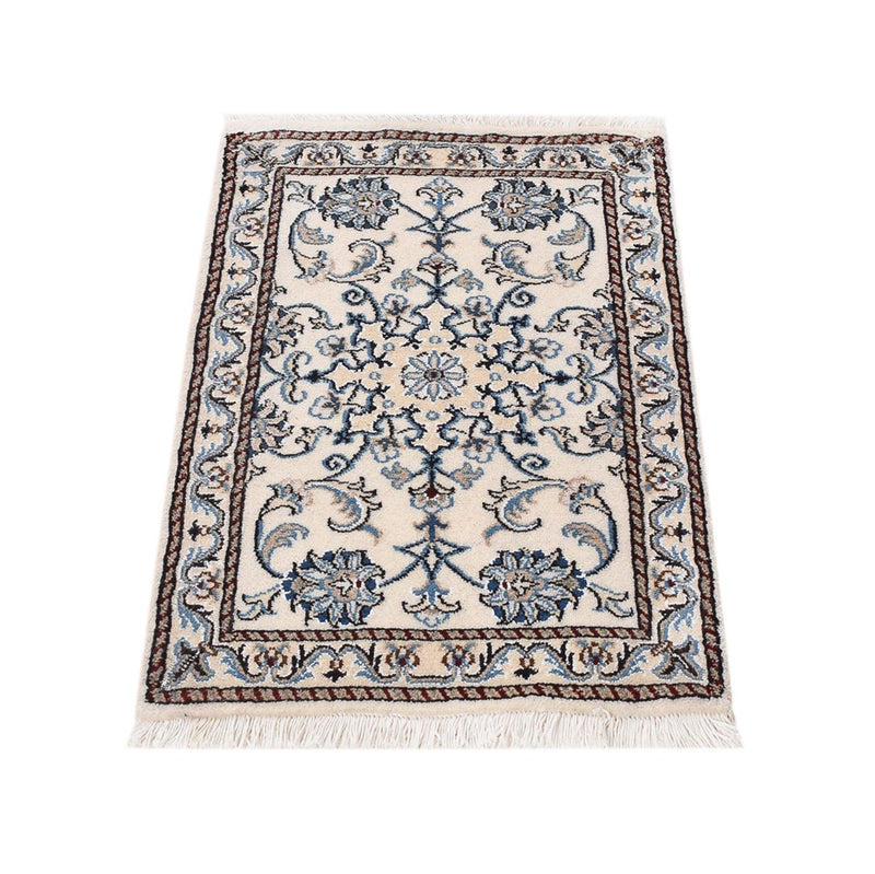 Persisk tæppe - Nain - 85 x 56 cm - creme