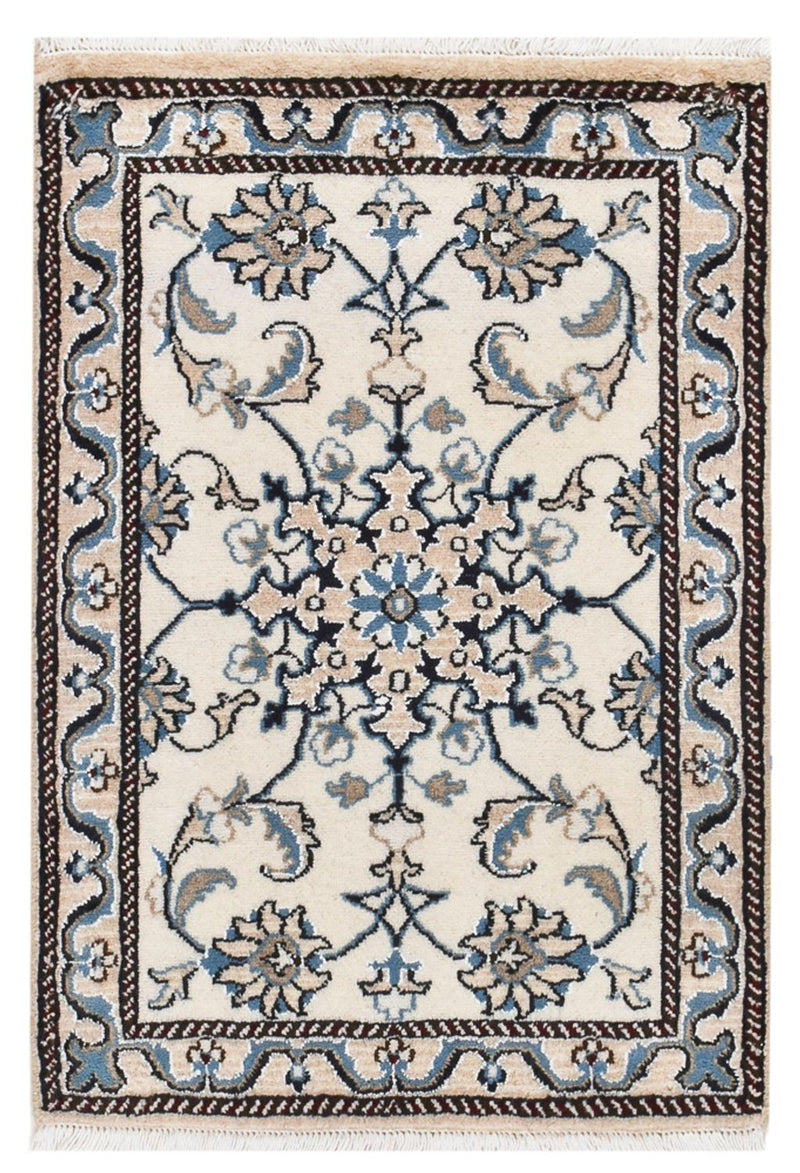 Persisk tæppe - Nain - 85 x 57 cm - creme