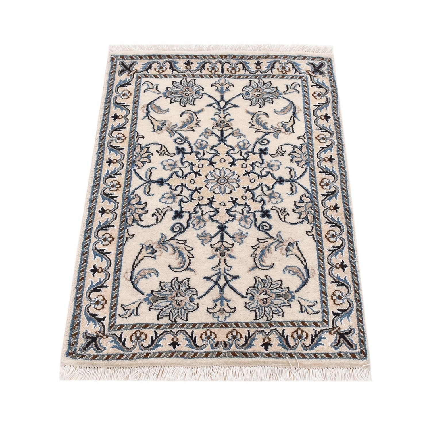 Persisk tæppe - Nain - 92 x 60 cm - creme