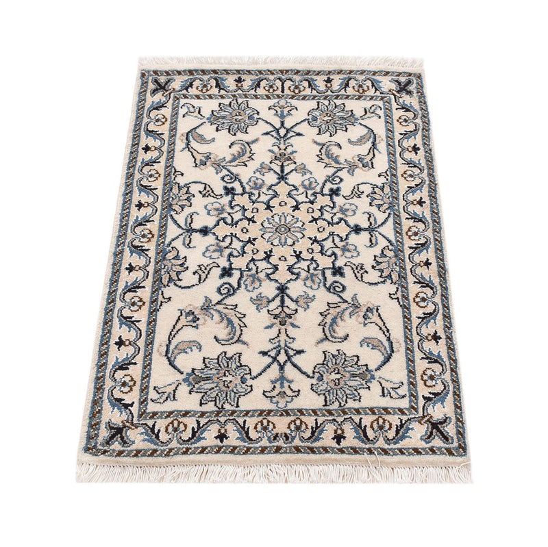 Persisk tæppe - Nain - 92 x 60 cm - creme
