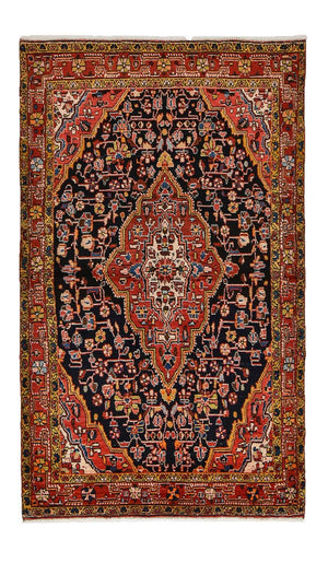 Persisk tæppe - Nomadisk - 226 x 135 cm - mørkeblå