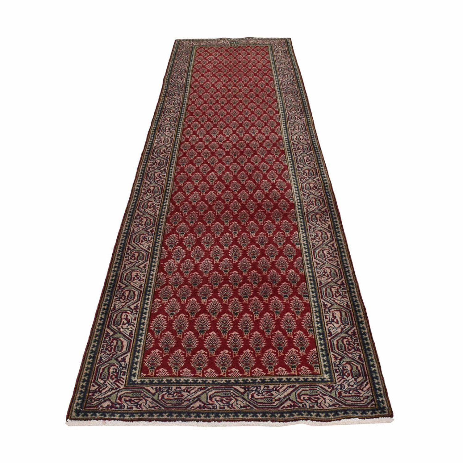 Løber Persisk tæppe - Tabriz - 337 x 83 cm - rust