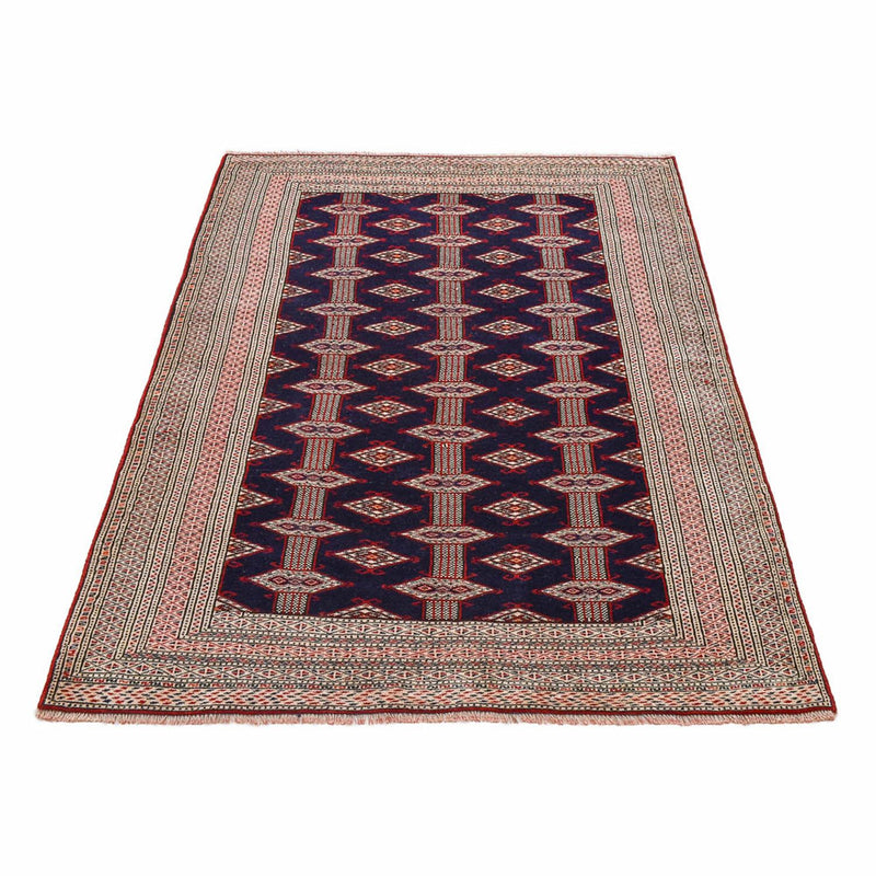 Turkaman-tæppe - 175 x 125 cm - mørkeblå