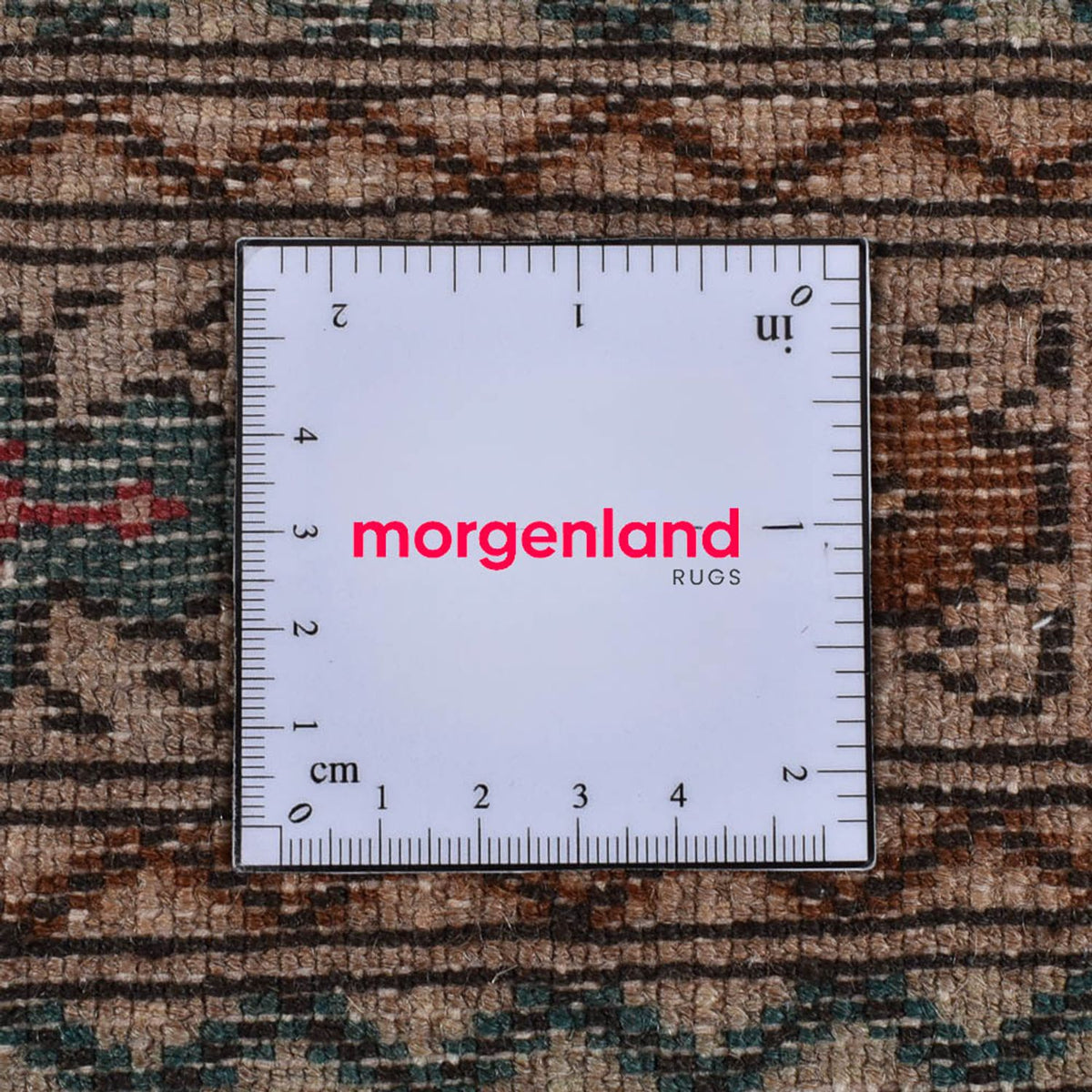 Turkaman-tæppe - 199 x 143 cm - flerfarvet