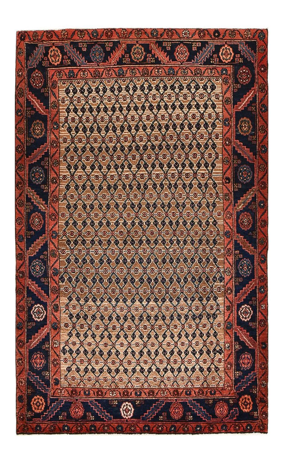 Persisk tæppe - Nomadisk - 198 x 123 cm - flerfarvet