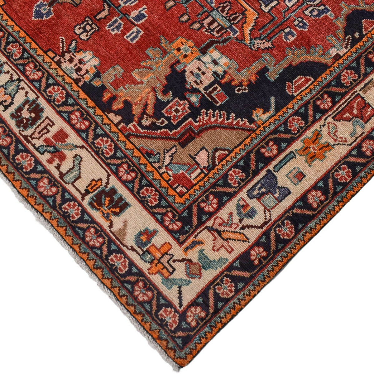 Persisk tæppe - Nomadisk - 280 x 151 cm - rød