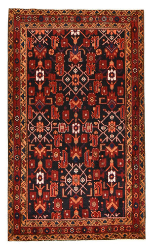 Persisk tæppe - Nomadisk - 224 x 133 cm - flerfarvet