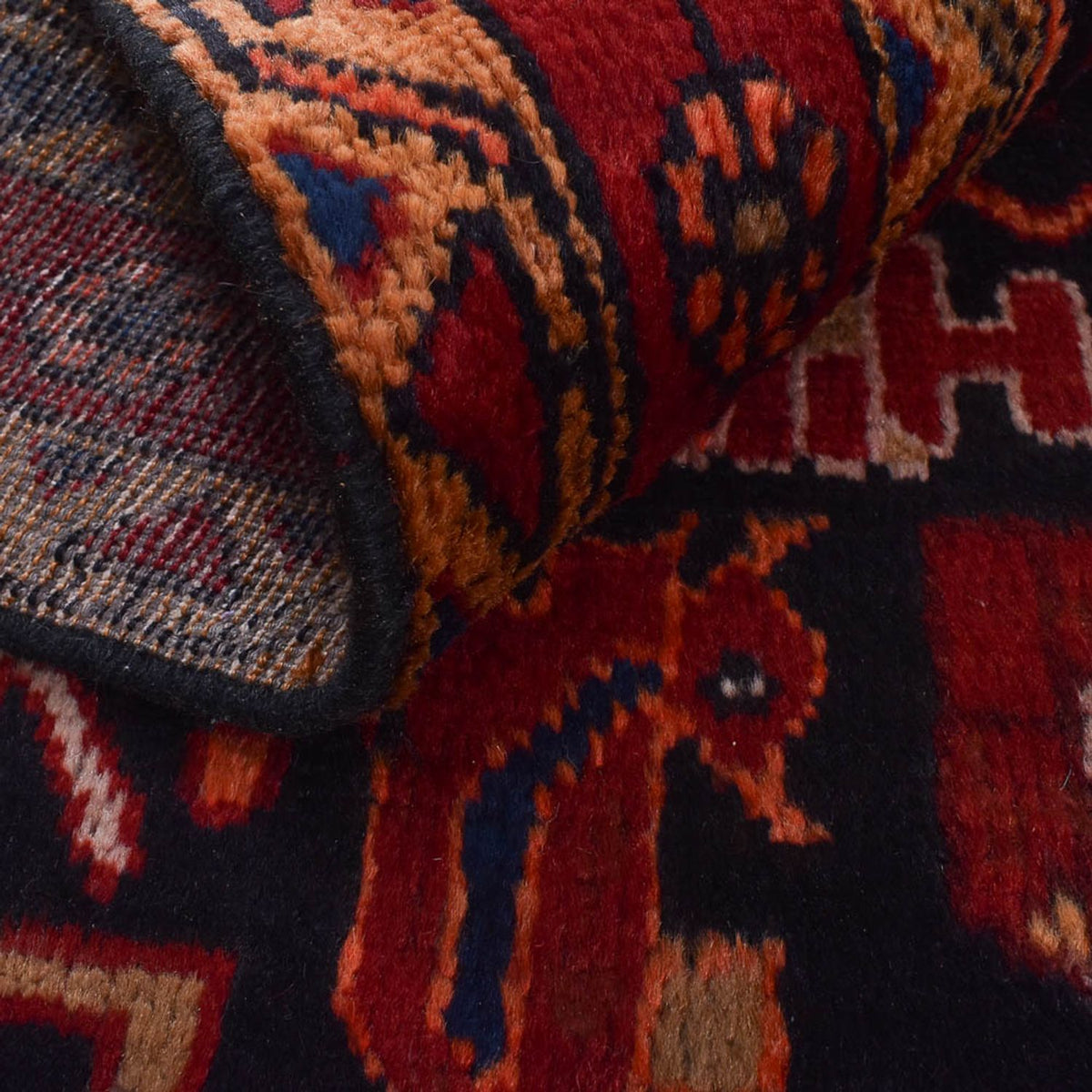 Persisk tæppe - Nomadisk - 224 x 133 cm - flerfarvet