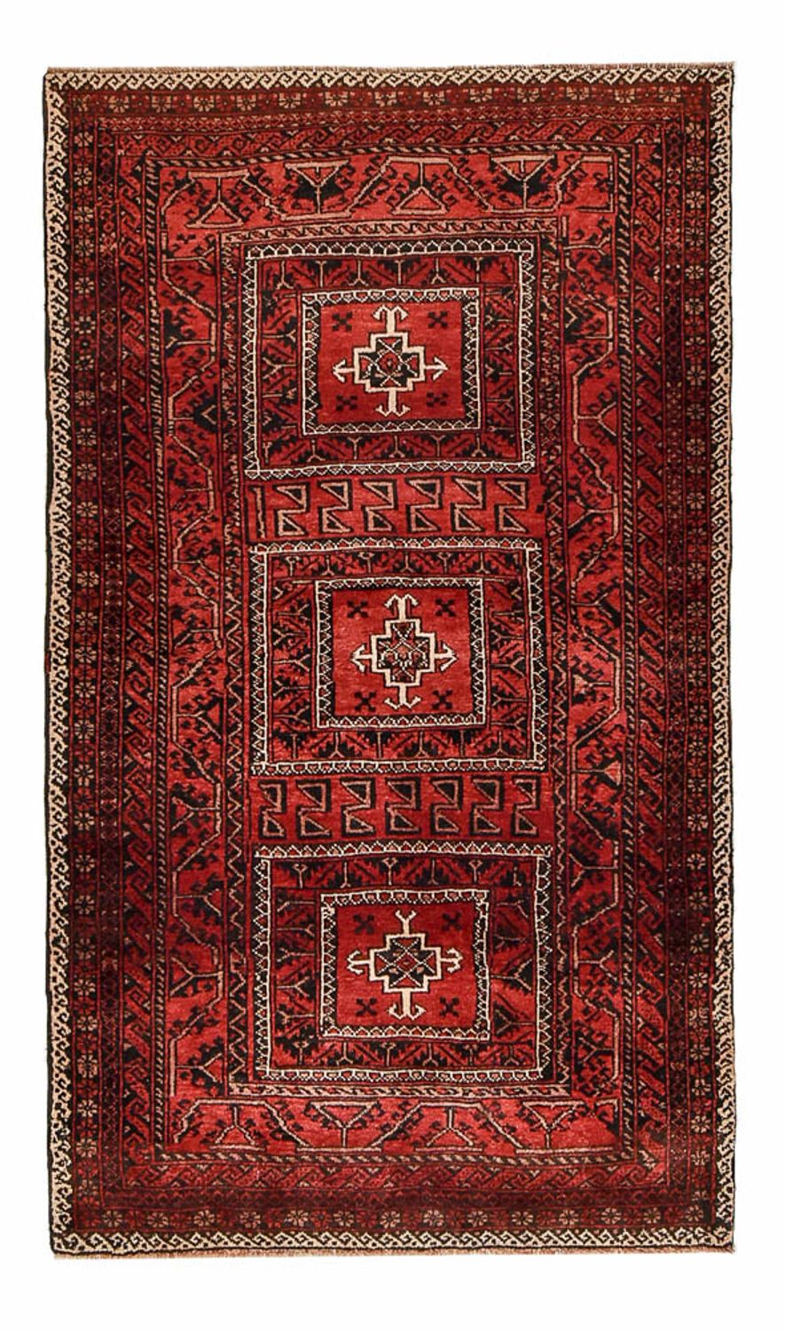 Baluch-tæppe særlig form  - 198 x 114 cm - rød