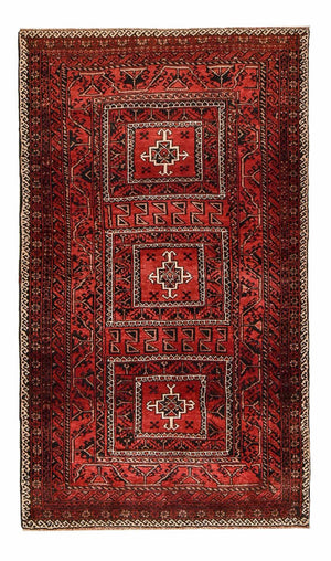 Baluch-tæppe særlig form  - 198 x 114 cm - rød