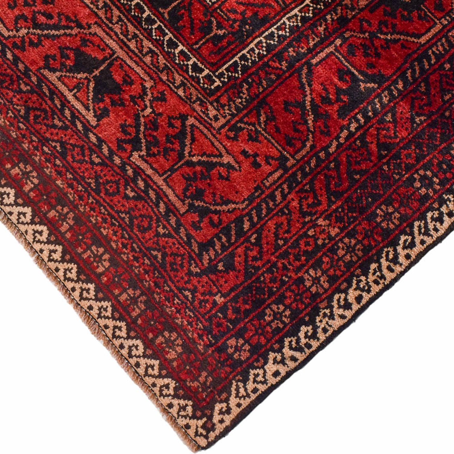 Baluch-tæppe særlig form  - 198 x 114 cm - rød