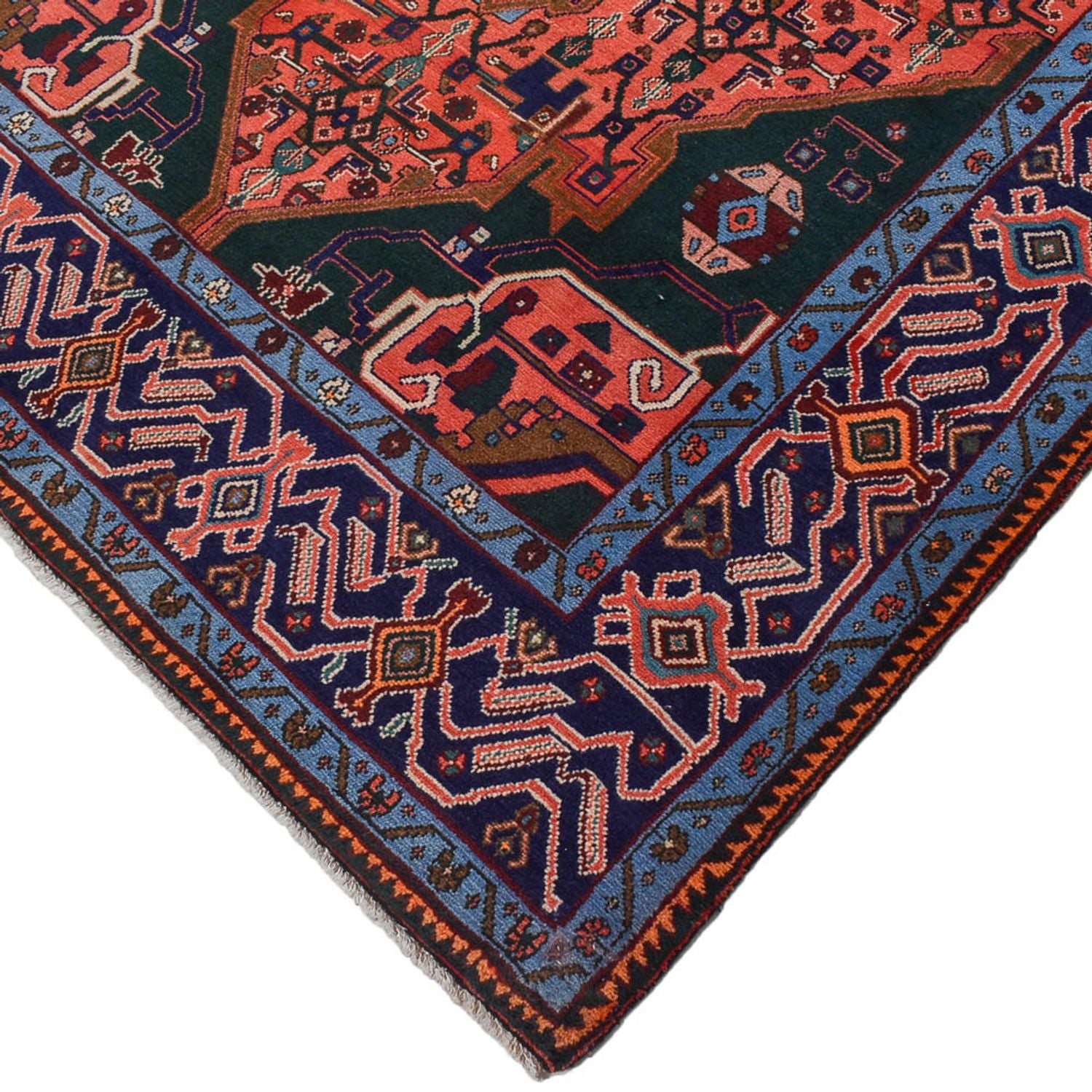 Persisk tæppe - Nomadisk - 286 x 150 cm - lysrød