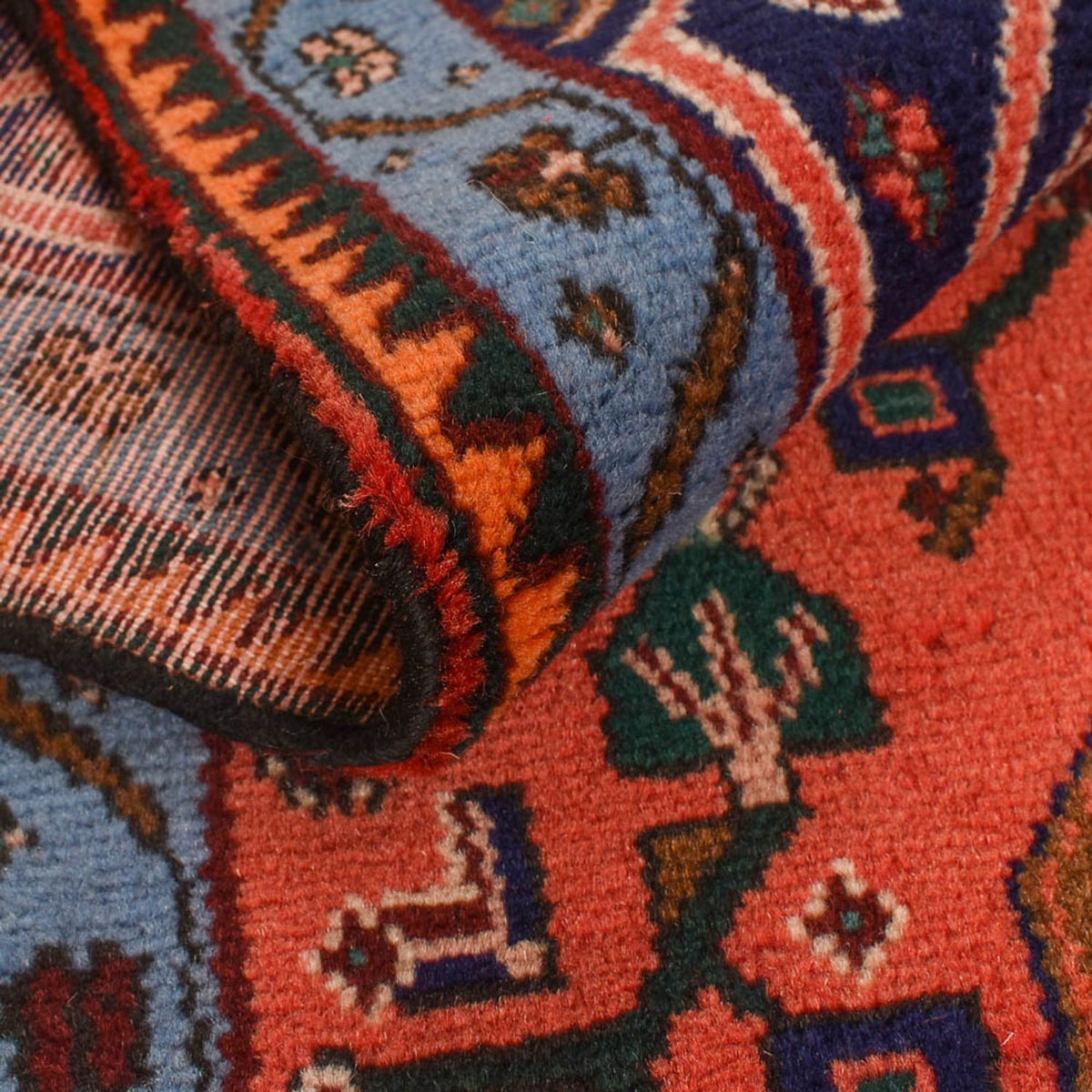 Persisk tæppe - Nomadisk - 286 x 150 cm - lysrød