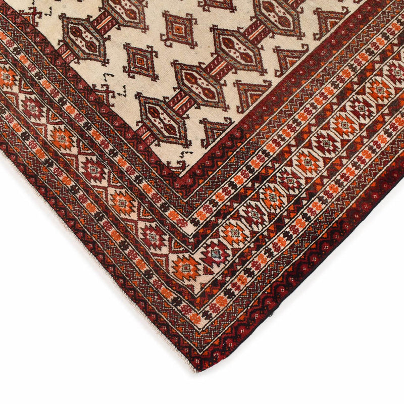 Turkaman-tæppe - 204 x 121 cm - beige