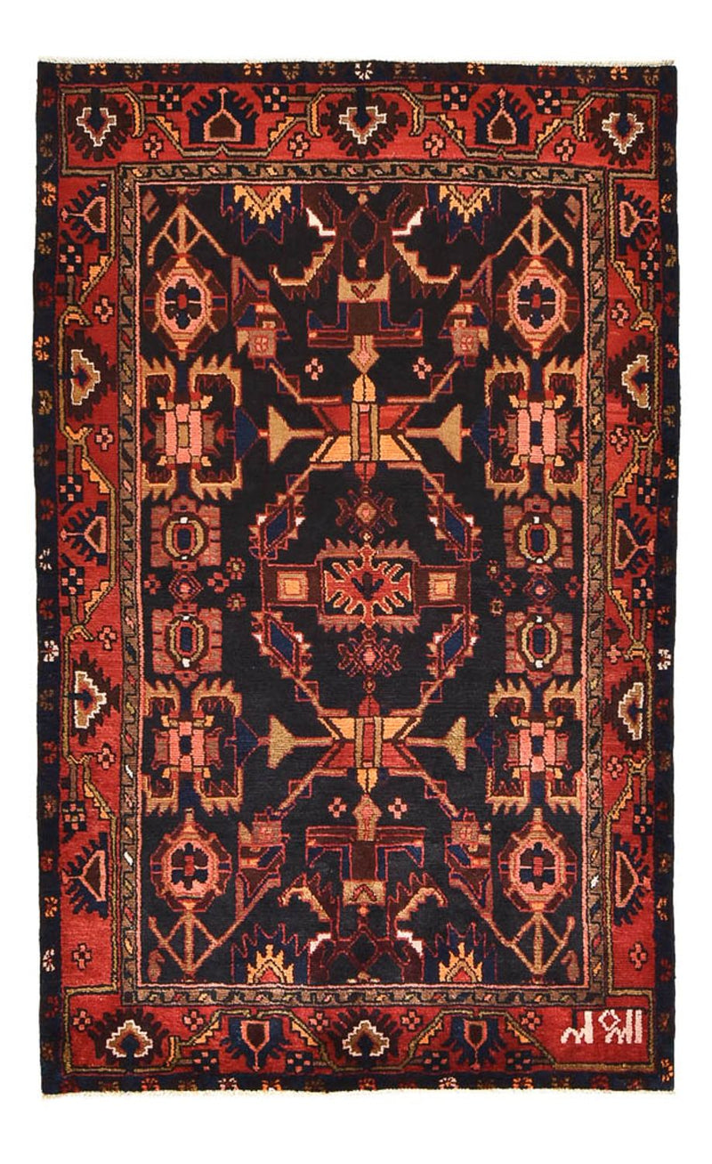 Persisk tæppe - Nomadisk - 207 x 130 cm - mørkeblå